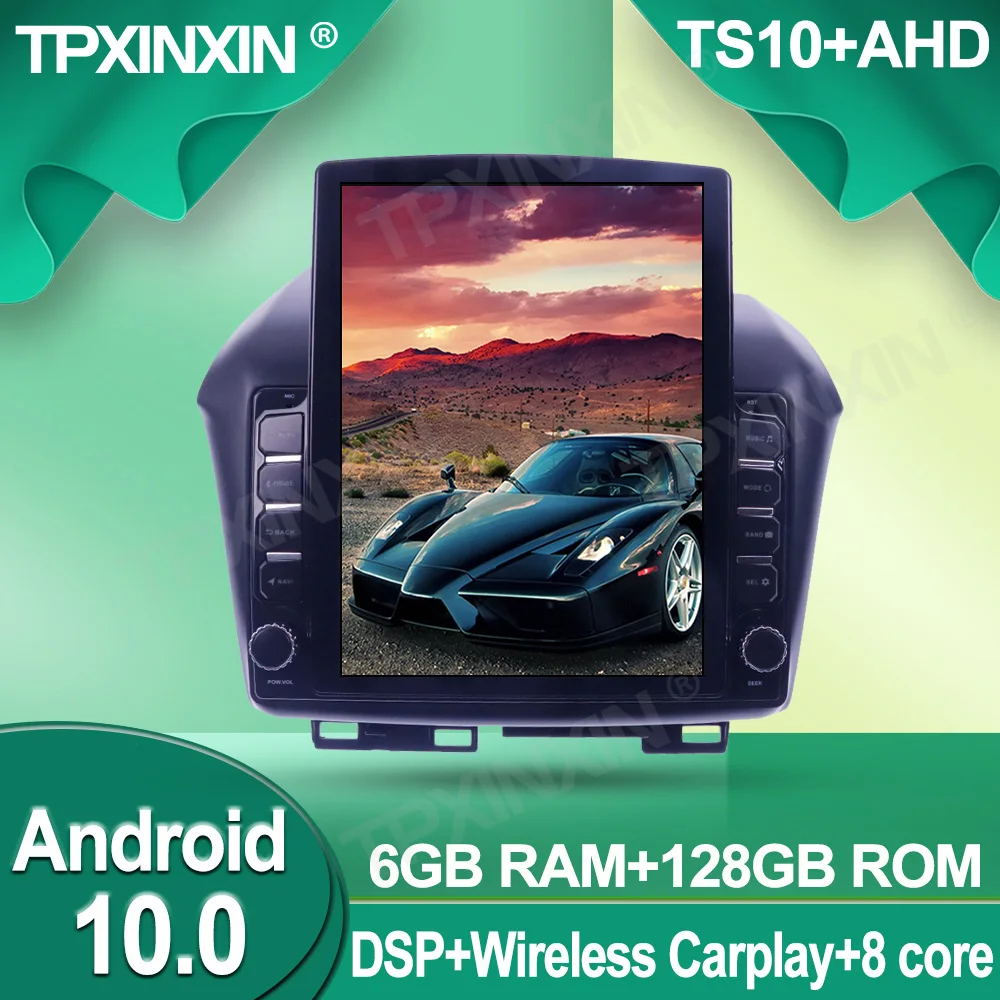 구매 혼다 제이드 2010-2017 안드로이드 무선 카플레이 테슬라 스타일 범용 스테레오 수신기 6 + 128G, 자동차 라디오 MP3 플레이어 라디오