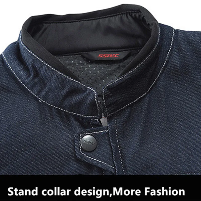 SSPEC классический стиль джинсовая сетчатая мотоциклетная куртка гоночный костюм