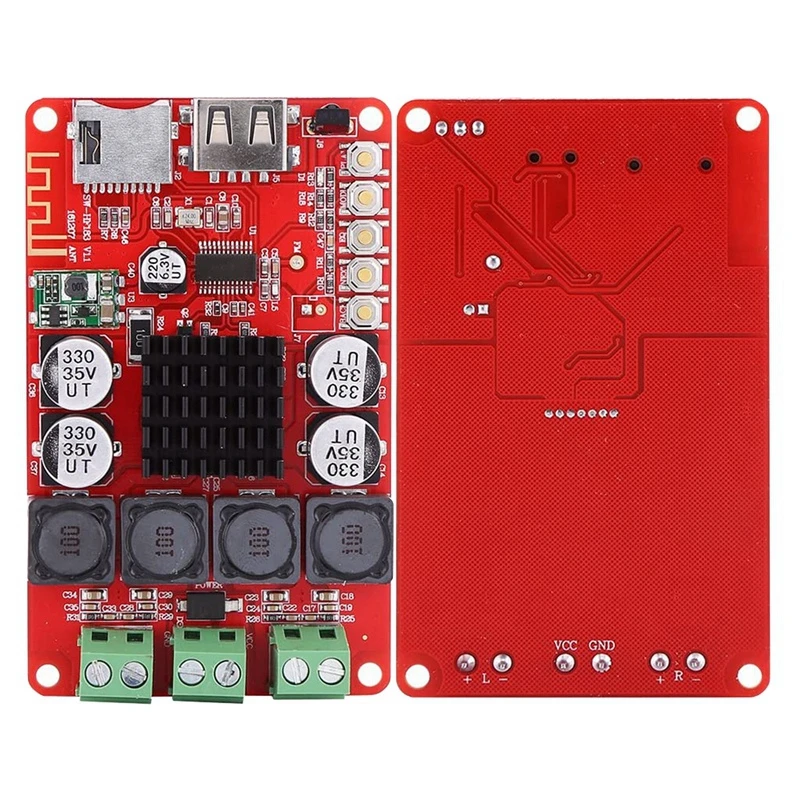 Плата цифрового усилителя TPA3116 50 Вт X2 плата стерео Bluetooth декодер TF-карты с