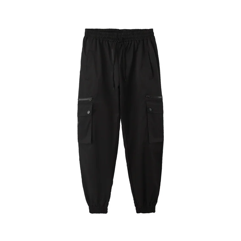

Male Multi-pocket Elastic Waist Trousers Joggers Sweatpants Men Streetwear Fashion Hip Hop Casual Cargo Pants