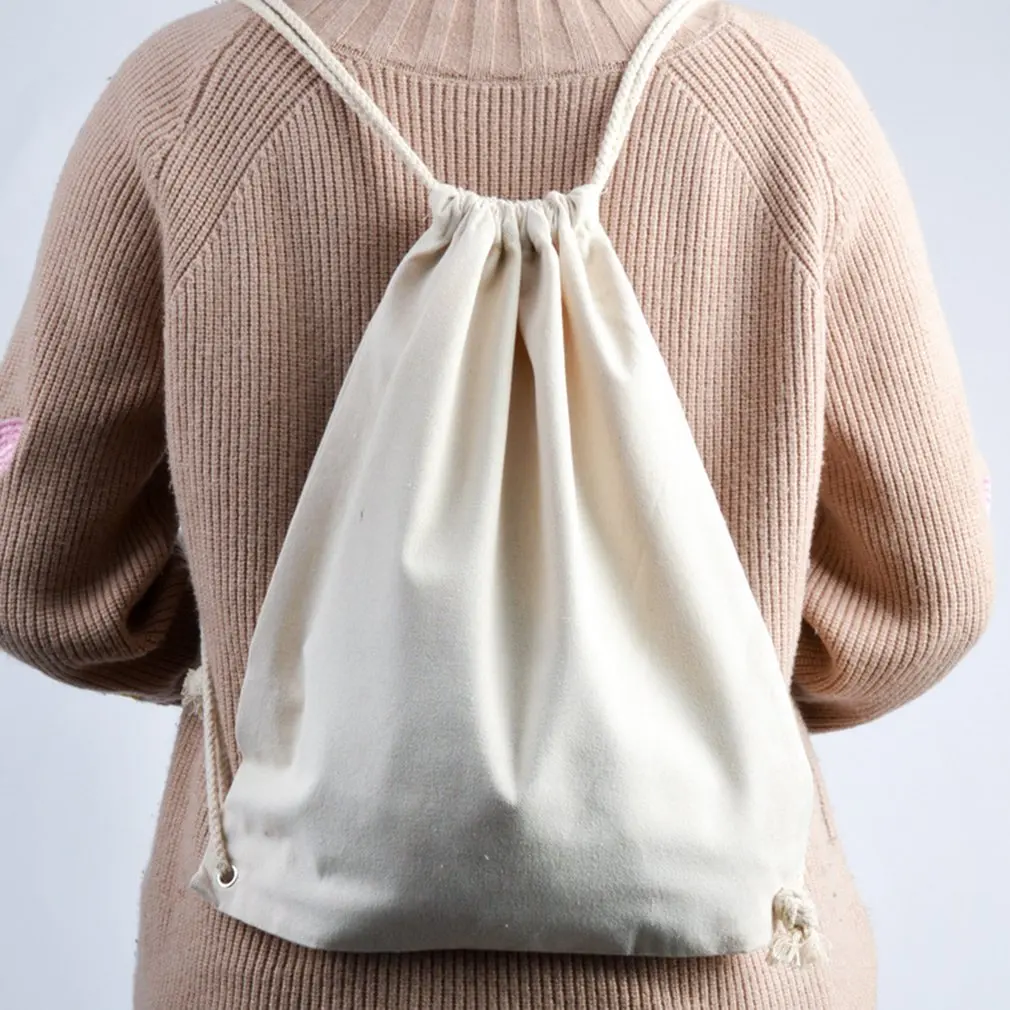 

Lightweight Versatile Drawstring Bag Canvas Drawstring Bag Backpack Student Sports Cotton Bra Drawstring Bag