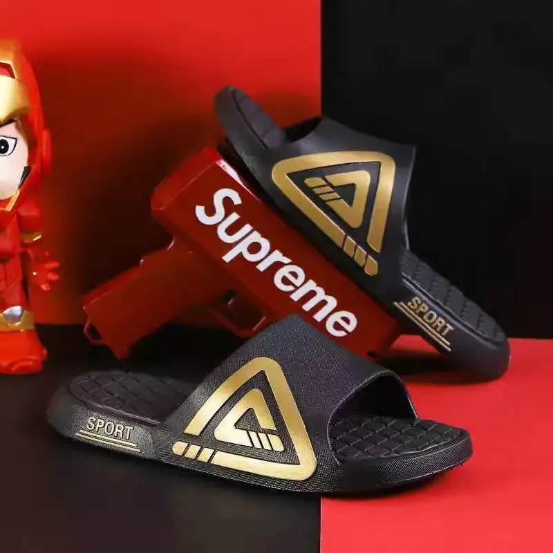 Мужские Нескользящие шлепанцы модные сандалии на платформе для мальчиков лето