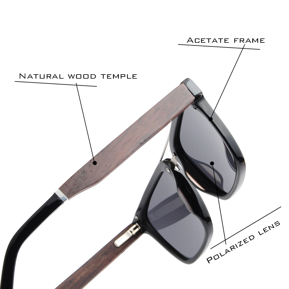 LONSY 2020 классические ацетатные деревянные женские и мужские солнцезащитные очки