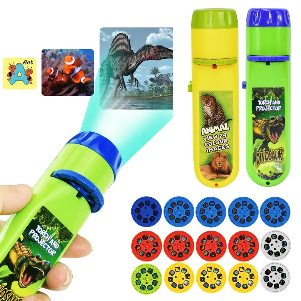 

Dinosaur Parent-child Interaction Puzzle Early Education Luminous Toy Ocean Animal Child Slide Projector Lamp Kids Toys Gift