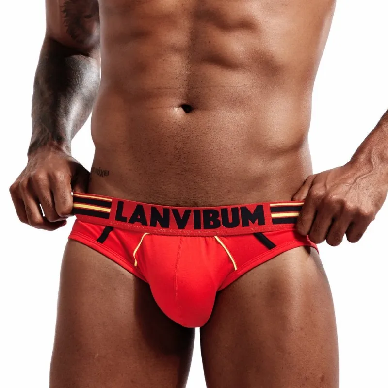 Трусы мужские Бесшовные с большим мешочком для пениса Брендовое модное