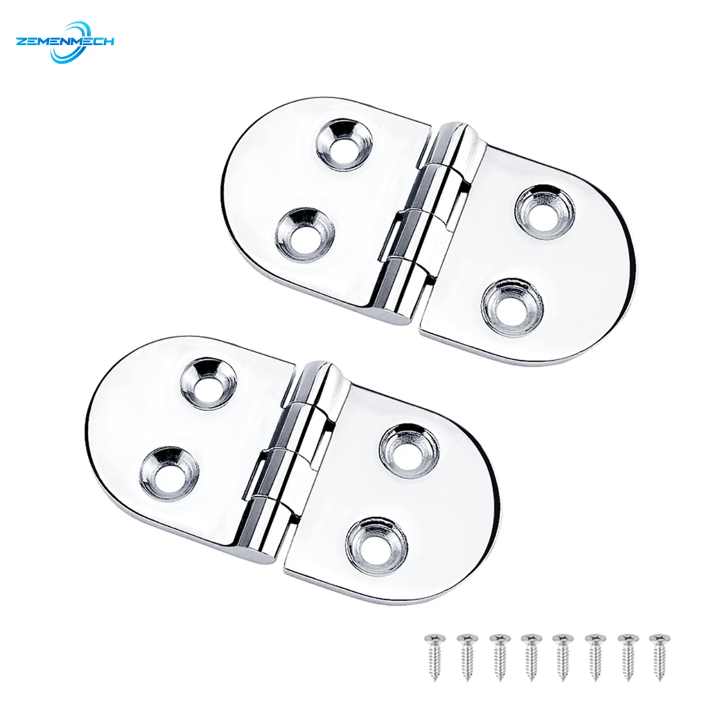 

2X Boat Accessories 38*75mmHeavy Duty Boat Hinge Door Strap Butt Hinge Marine Grade Boat Caravan RV Deck Cabinet Drawer Hardware