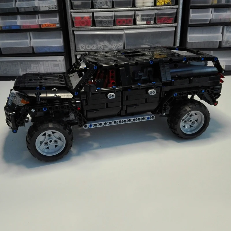 

MOC-1813 High-Tech Series Electric Remote Control 4WD Mountain SUV Spelling Building Blocks 1419pcs Bricks Toys High-Tech