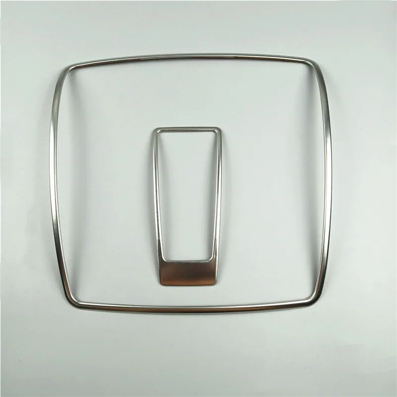 Silver Автомобильная лампа для чтения, рамка, декоративная наклейка, Накладка для Mercedes Benz GLA X156 CLA C117 A B класс, интерьерный потолочный светильник, аксессуары - Название цвета: Silver