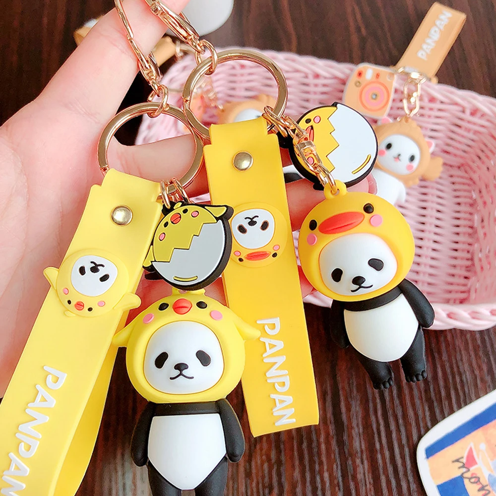 Новый милый мультяшный ПВХ панда кошка и рыбка цыпленок Рождественская елка