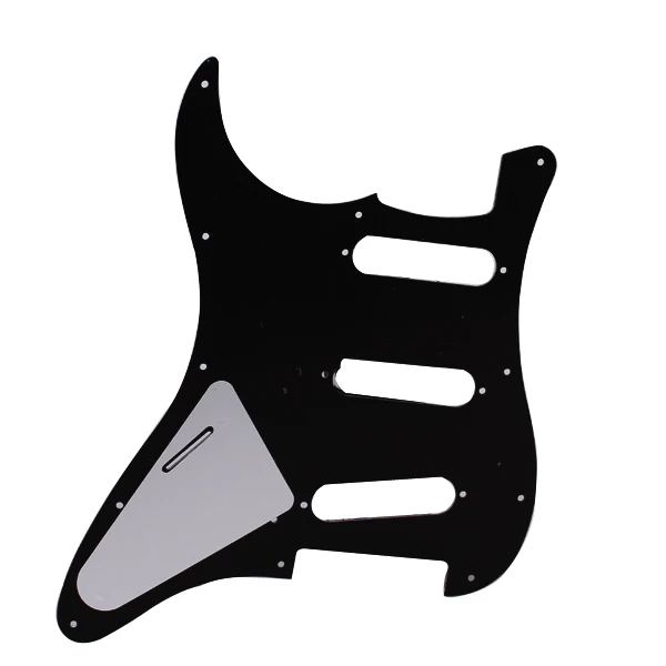 

Черный SSS Pickguard 3-слойный 11 отверстий для замены гитары аксессуар
