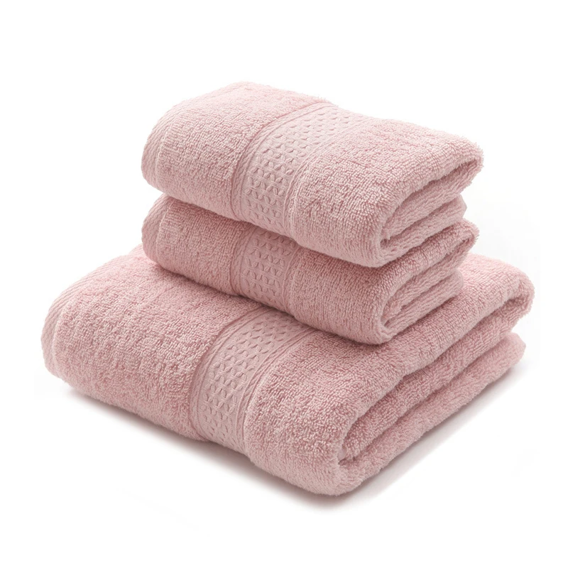 Комплект толстого банного полотенца из трех предметов хлопковые мягкие