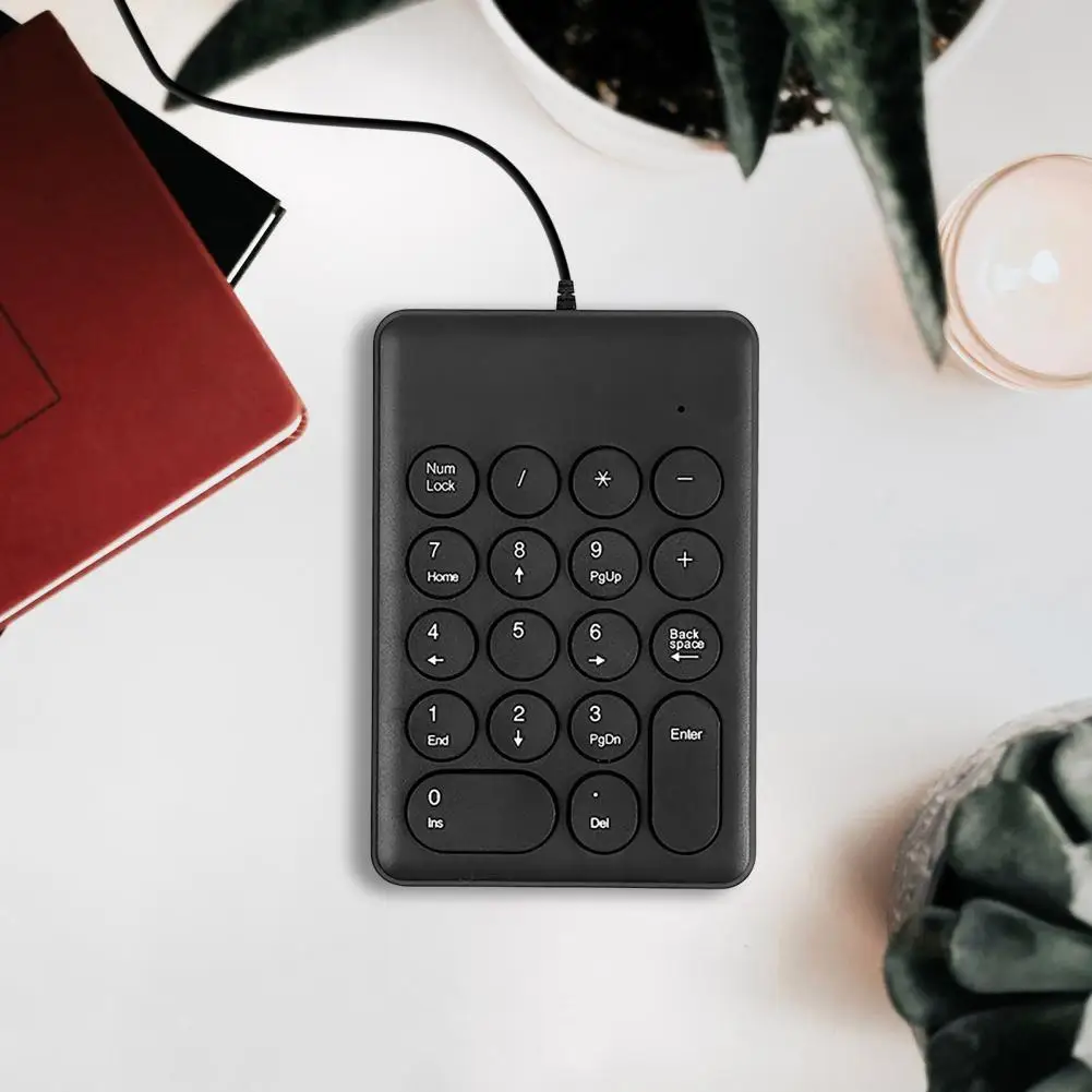 

Number Keypad Practical Wired Number Pad Keyboard Ultra-thin Stable Transmission Number Keyboard