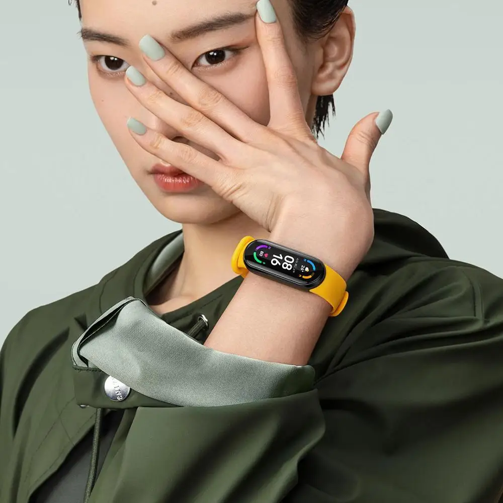 Xiaomi Mi Band 6 Смарт Браслет часы ксиоми ми бенд AMOLED Экран фитнес трекер пульсометр с