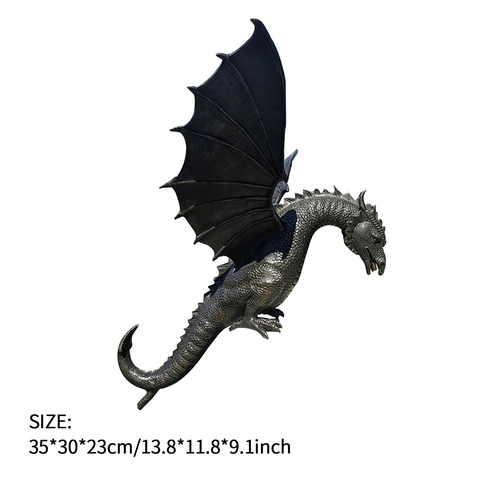 

Fountain Dragon Statue Resin Simulated Garden Sculpture Exquisite Bronze Water Feature Sculpture Garden Pool Decoration Statue