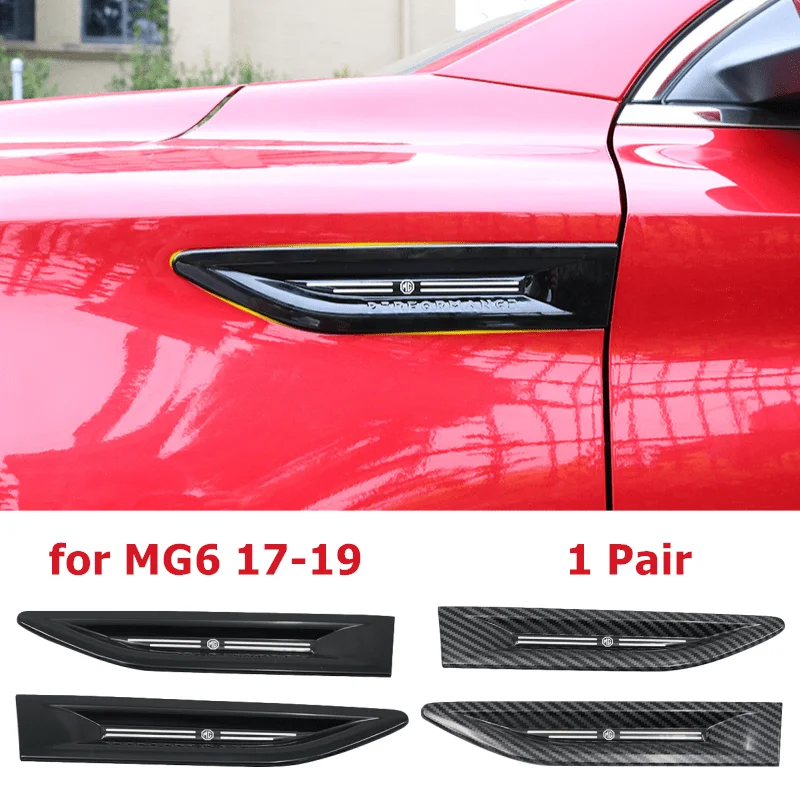 

1 Pair ABS Car Side Sticker Exterior Accessories for MG Logo MG6 2017-2019 Performence Fiber Auto Body Side Emblem Car Styling