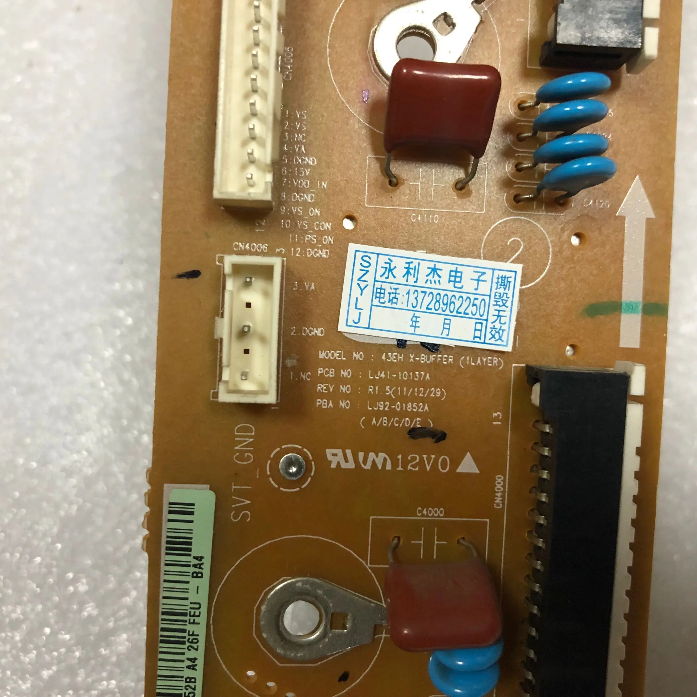 Хорошее прохождение теста Z доска для PS43E450A1R S43AX-YB01 LJ41-10137A LJ92-01852A