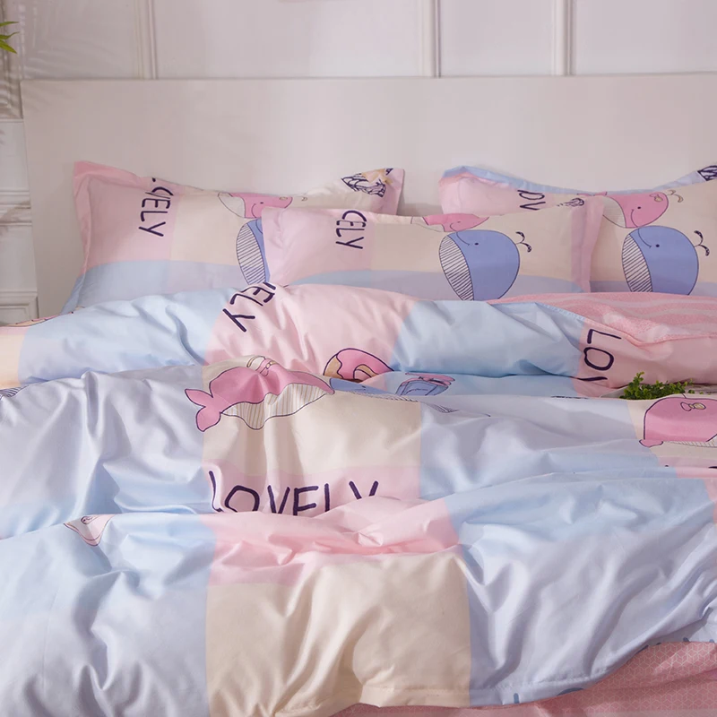 

Solid Color,1 Duvet Cover ,2 Pillow Shams And 1 Bed Sheet Queen ,King ,Twin ,Full Size, Bedding Set 4 In 1
