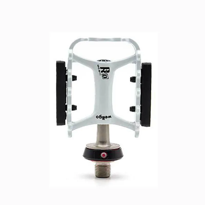 white Wellgo QRDII-M111 педали подшипника из алюминиевого сплава многоцветные удобные быстросъемные педали велосипедные педали для горного велосипеда - Цвет: white