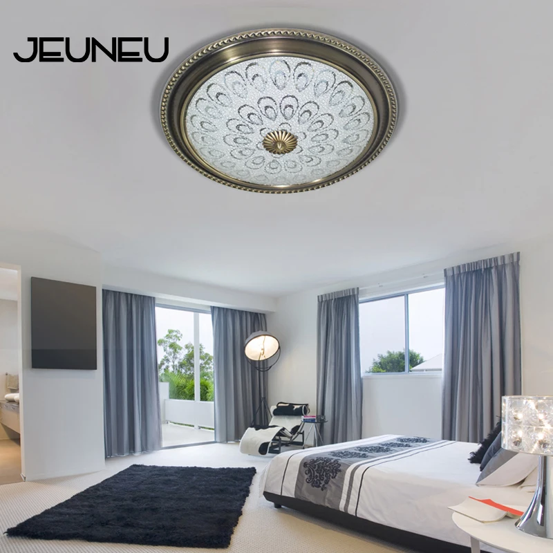 Винтажная потолочная лампа в классическом стиле светодиодный светильник 220 В с