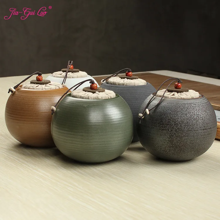 

JIA-GUI LUO Ceramic Tea Storage Tea Caddies Tea Container Tea Bag Storage Box Tea Jar Tea Tin Coffee Storage Tea Box D020