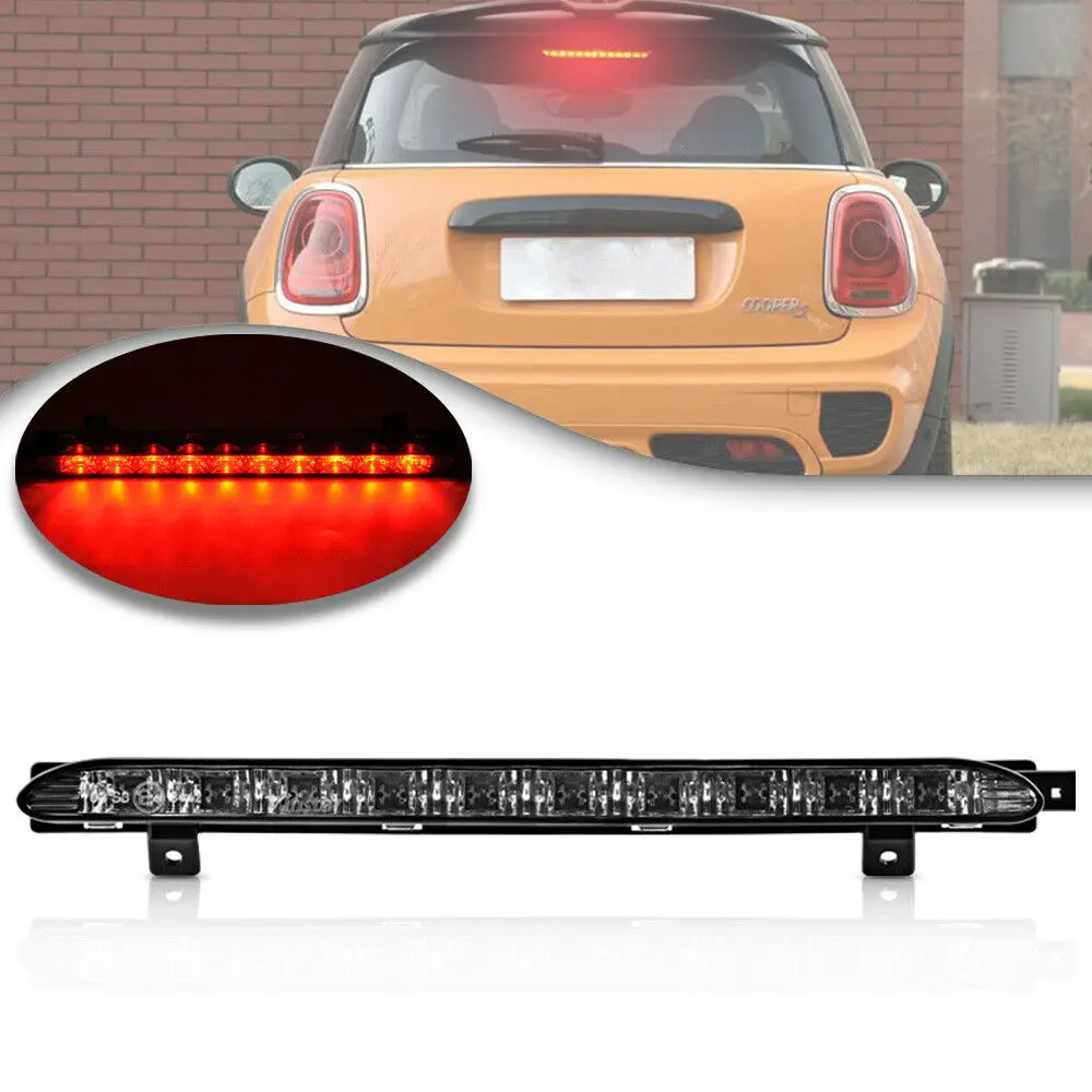 

Дымовые линзы, красный светодиодный, 3-й стоп-сигнал, совместим с 07-14 MINI Cooper R56 R57 R58 R60, OEM подходит для стоп-светильник с высоким креплением