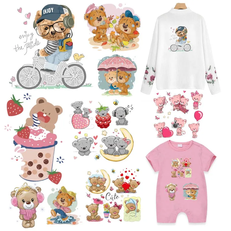 Термонаклейки для детской одежды виниловые термонаклейки с милыми животными