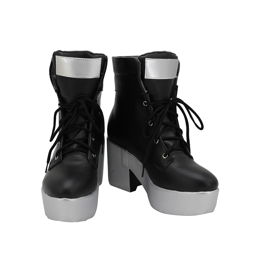 Черные ботинки на высоком каблуке для косплея