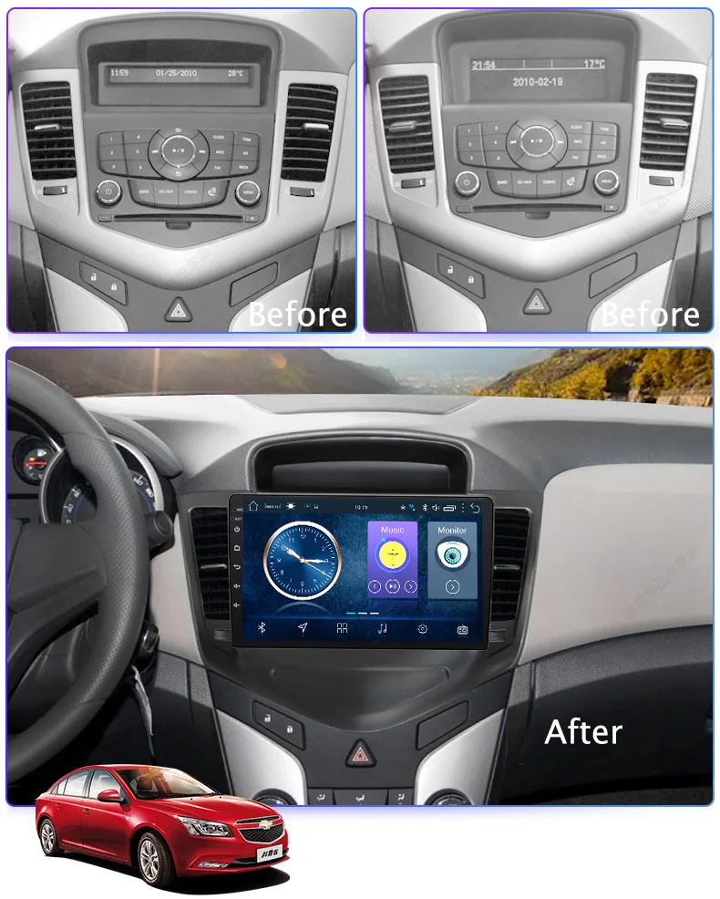 Автомобильная аудиосистема wanqi andorid 8 1 мультимедийный радиоплеер 9 дюймов для