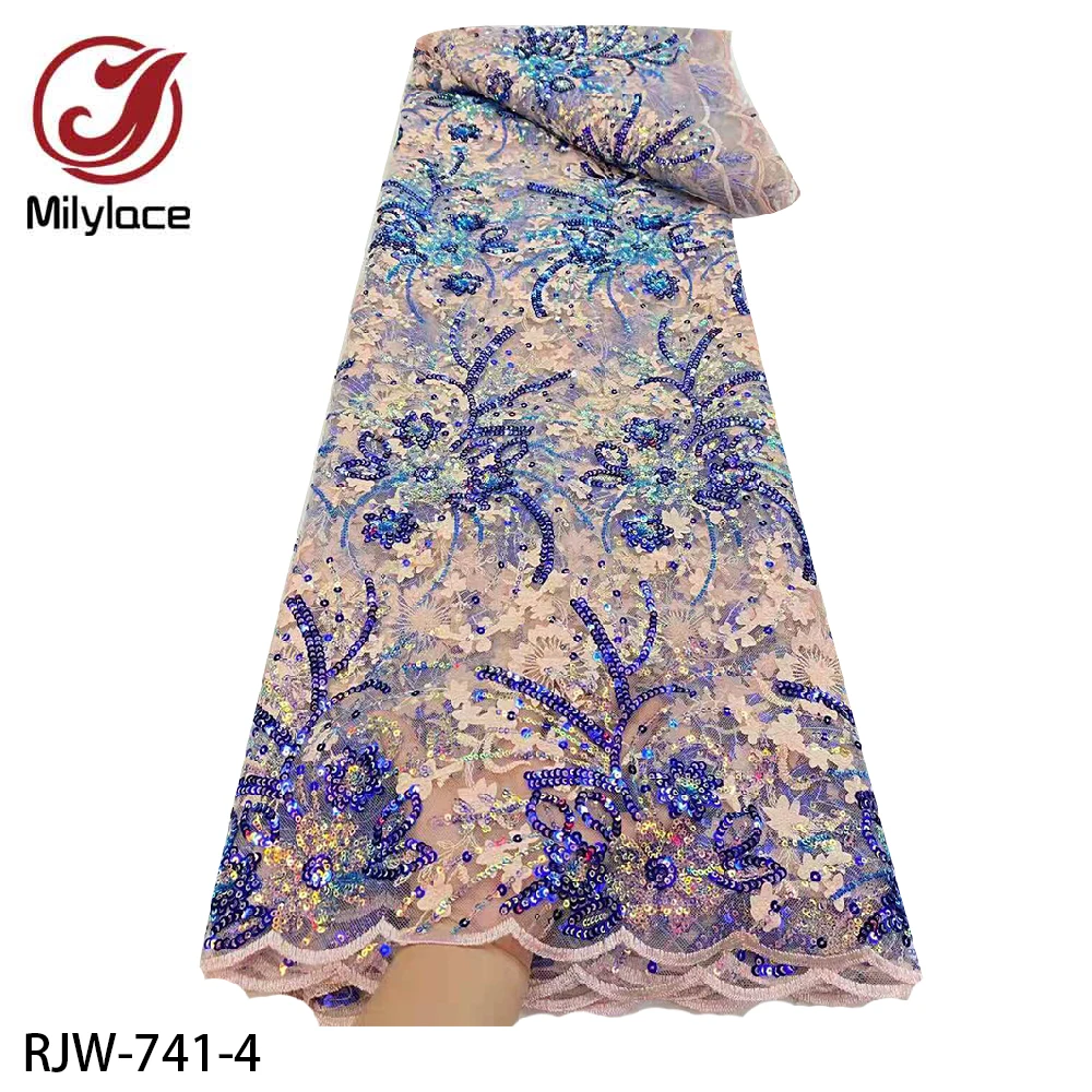 2021 высокое качество Африканское кружево ткань с вышивкой и блестками