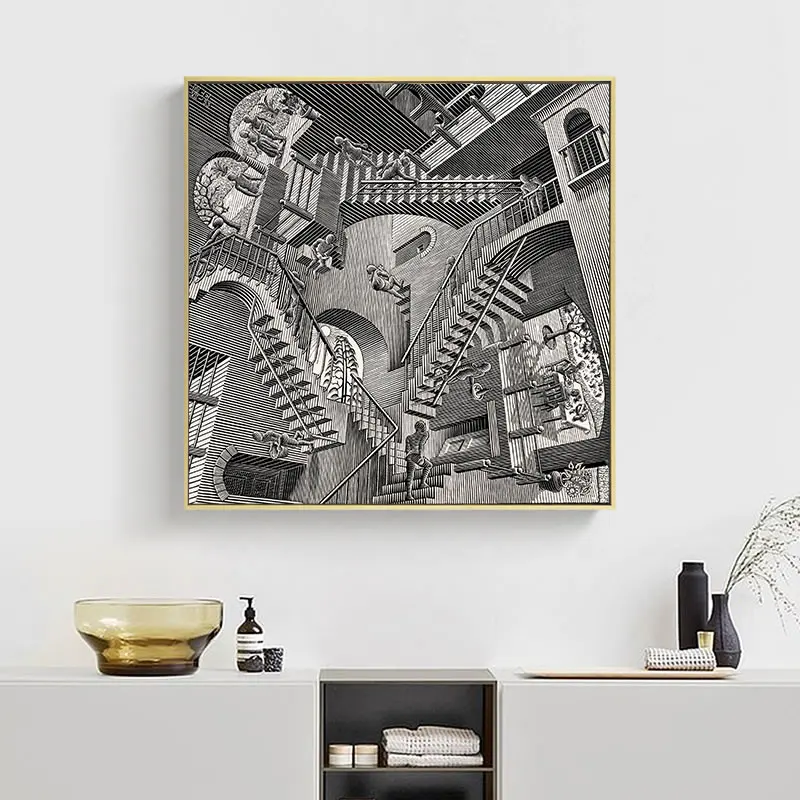 Maurits Корнелис Эшер мастер Иллюзия сборка ненормальность Плакаты и