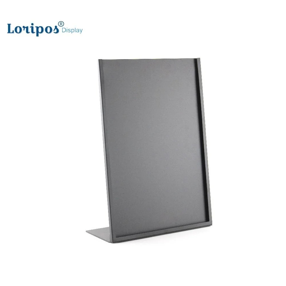 Photo Frame Metal Corners A4 Promotional Menu Display Table Sign Rack Desktop Poster Stand Restaurant Holder | Дом и сад