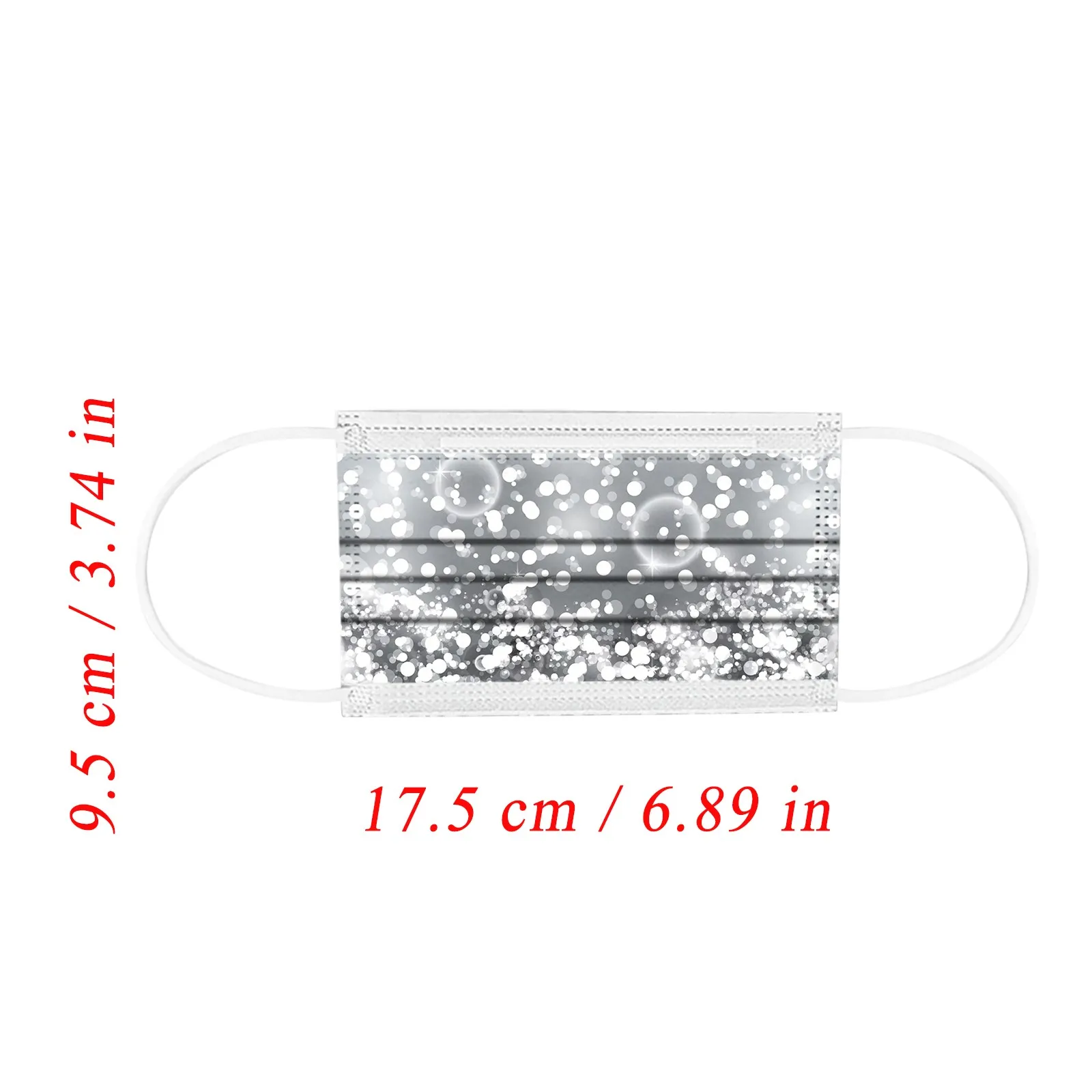 

Disposable Mask Lights Prints Breathable mascarill 10/20/50/100PCS Adults Stars Lights Prints Breathable 3 -Layer