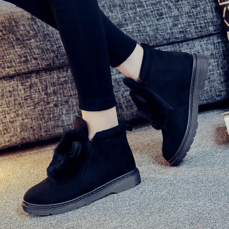 Женская обувь зимние универсальные трендовые теплые замшевые повседневные