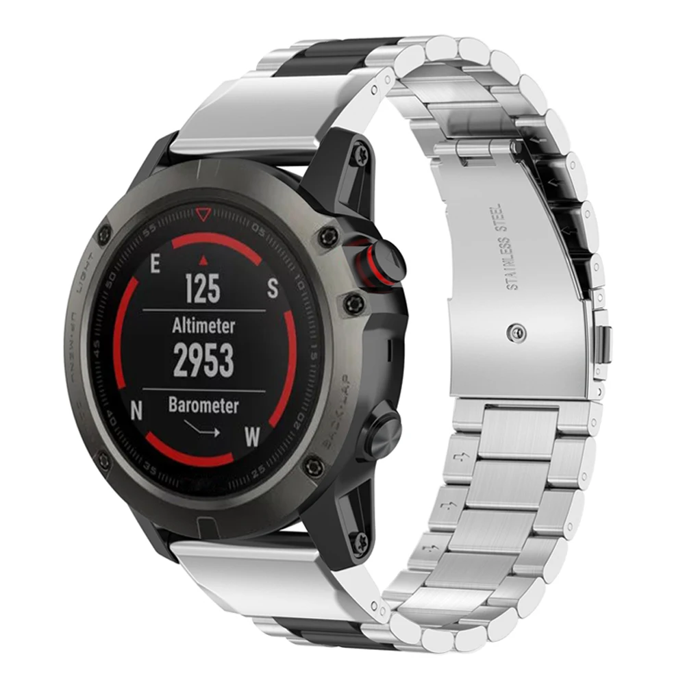 

Быстросъемный металлический ремешок для часов Garmin Fenix 6X pro 5X plus 3 HR Fenix 5 plus 6 pro Forerunner 935/945 D2 Bravo, 22 мм/26 мм