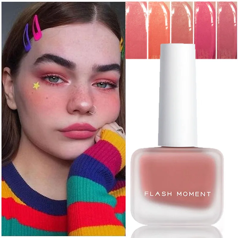 Жидкие румяна 6 цветов персиковый Макияж Румяна для лица макияж профессиональный