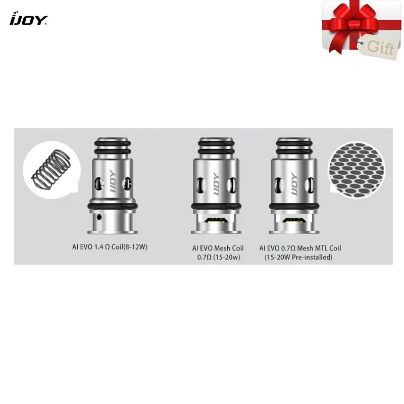 Оригинал IJOY AI EVO Смола Pod Vape комплект стартер 1100 мАч 20 Вт с 2 8 мл картриджем система