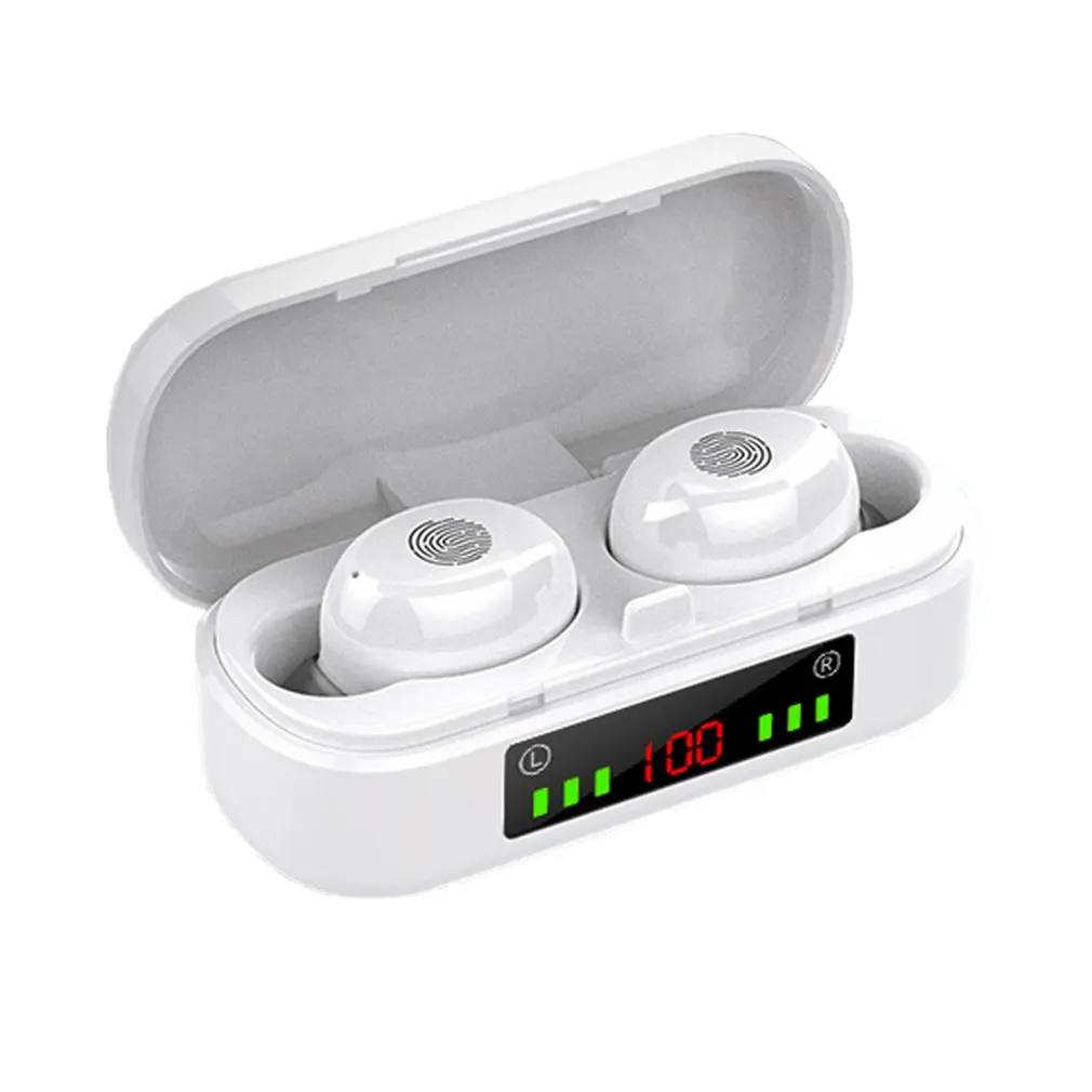 

V8 Earphones Bluetooth Wireless Waterproof Stereo Headphones Earbuds Touch Control Earphone with Microphone for Xiaomi Huawei