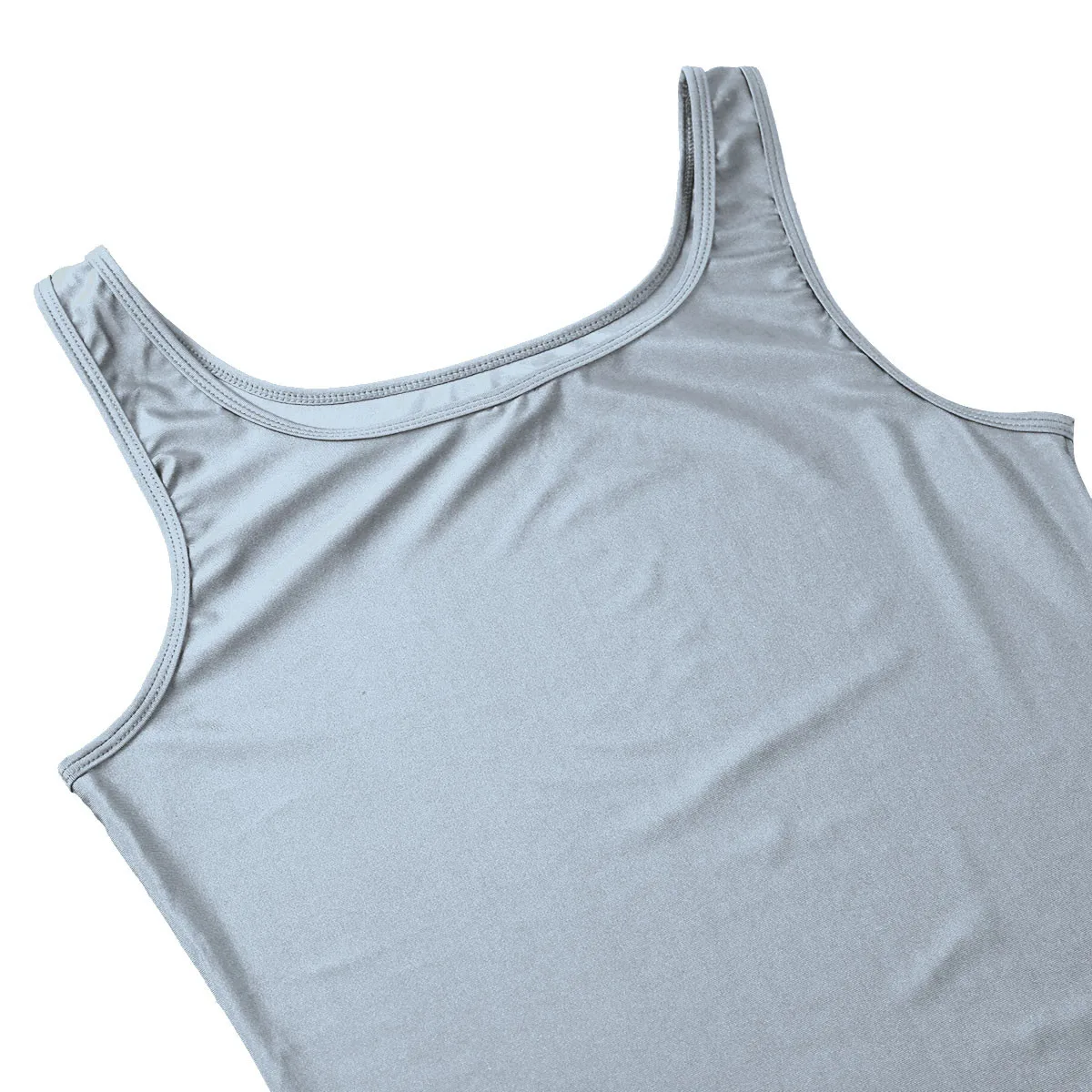 Men's Solid Sleeveless Round Neck Tank Style Slim Fit One Piece Lingerie Casual Fitness Boxer Shorts Leotard Unitard Bodysuit | Мужская