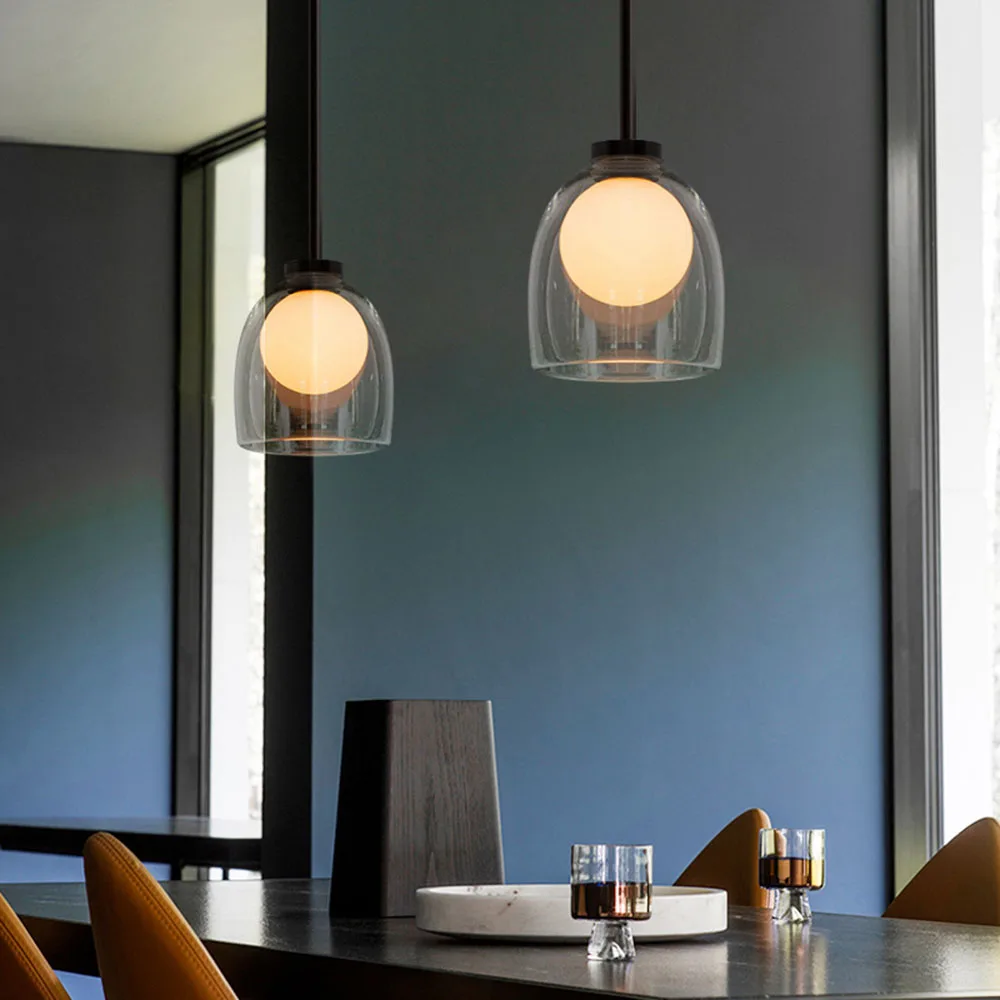 Nordic Postmodern Luxury Creative Glass Small Pendant Lamps Designer Kitchen Dinning Room Arts Home Decor Fixtures | Освещение