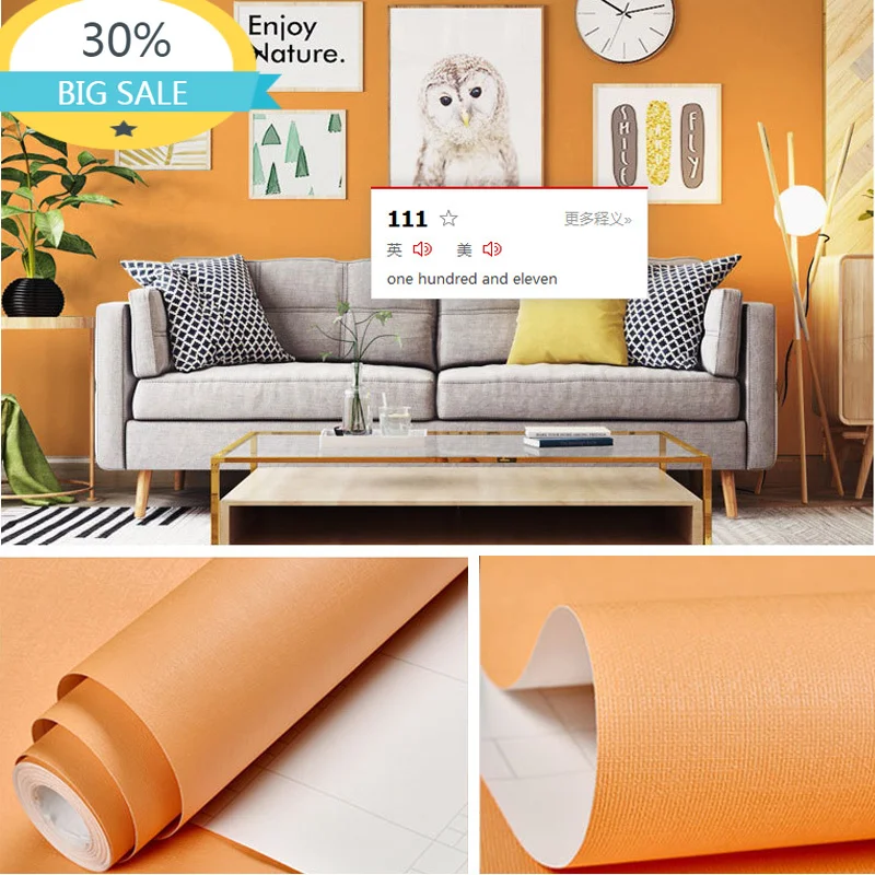 

Furniture Renovation Wallpaper Kitchen Cabinet Wardrobe Decoration Film Self Adhesive Waterproof Desk Wall Sticking Room Decor