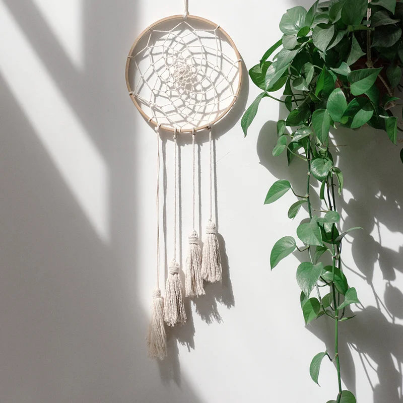 Макраме настенная подвесная Скандинавская плетеная ручная работа Бохо Декор