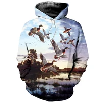 drop shipping animal duck 3d all over printed hoodies clothes men fashion sweatshirt zip hoodie unisex casual pullovers yz589