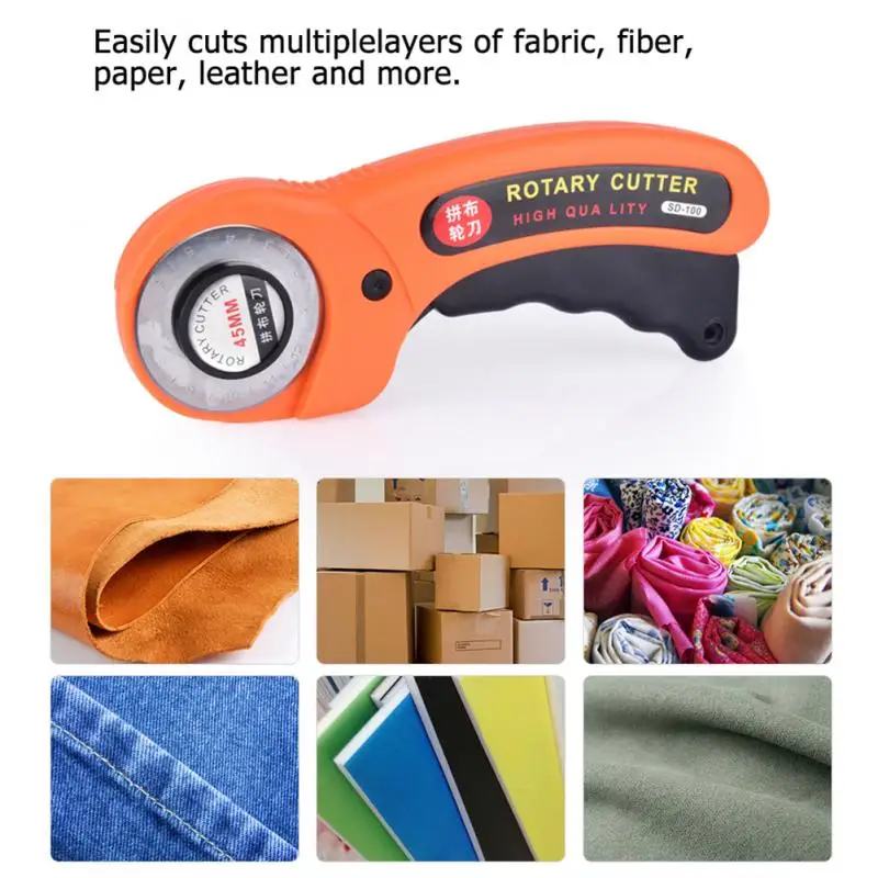 

45mm Rotary Cutter Premium Quilters Sewing Quilting Fabric Cutting Craft Tool Stainless Steel Leathercraft Crafts Cutting Tools