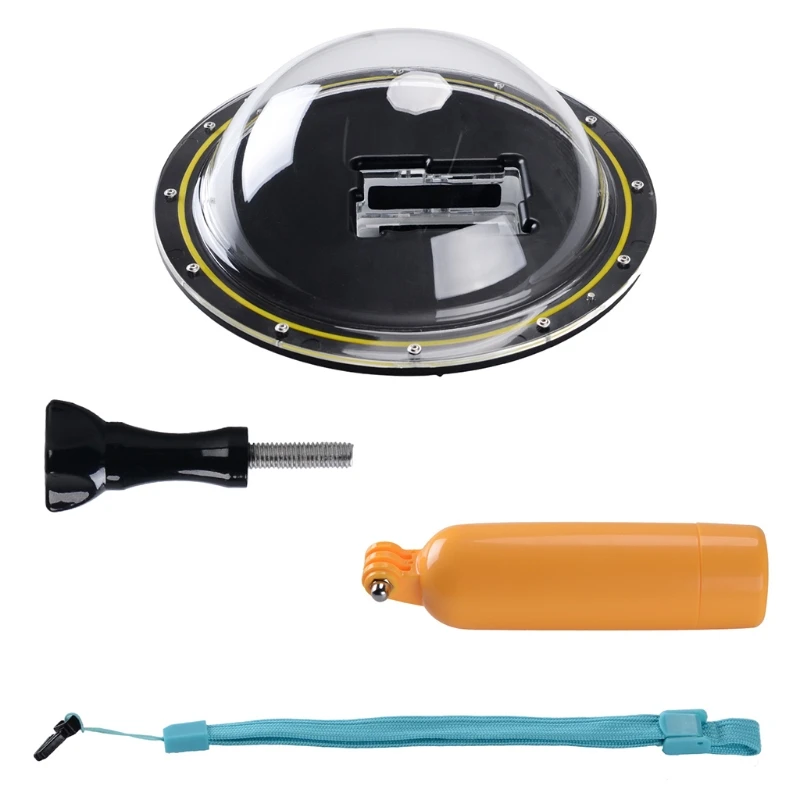

OOTDTY Universal Waterproof Dome Port Cover for Hero5 4 3 3+ Camera Xiaoyi Action Camera Accessories Diving Dome Port Cover