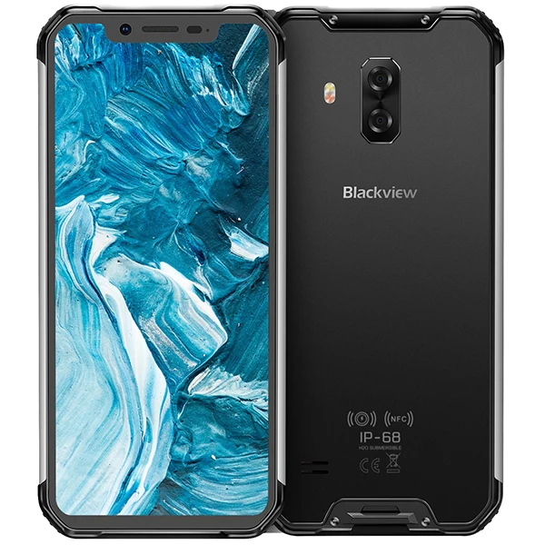 Цена вентилятора BLACKVIEW BV9600 Pro IP68 6GB+ 128GB P70 смартфон 16MP 6,21 дюймов FHD+ Беспроводная зарядка NFC 4G Android 9,0 мобильный телефон - Цвет: Silver