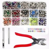 1pc plier1set eyelets tool100 sets 10 colors 9 5mm prong snap buttons fasteners press studs poppers buckle200pcs 5mm eyelets