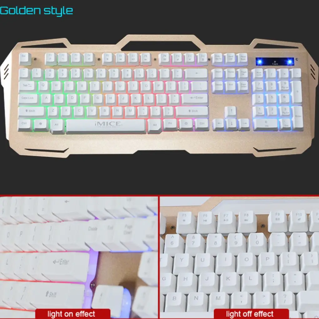 IMICE AK-400 многофункциональная клавиатура водонепроницаемая металлическая