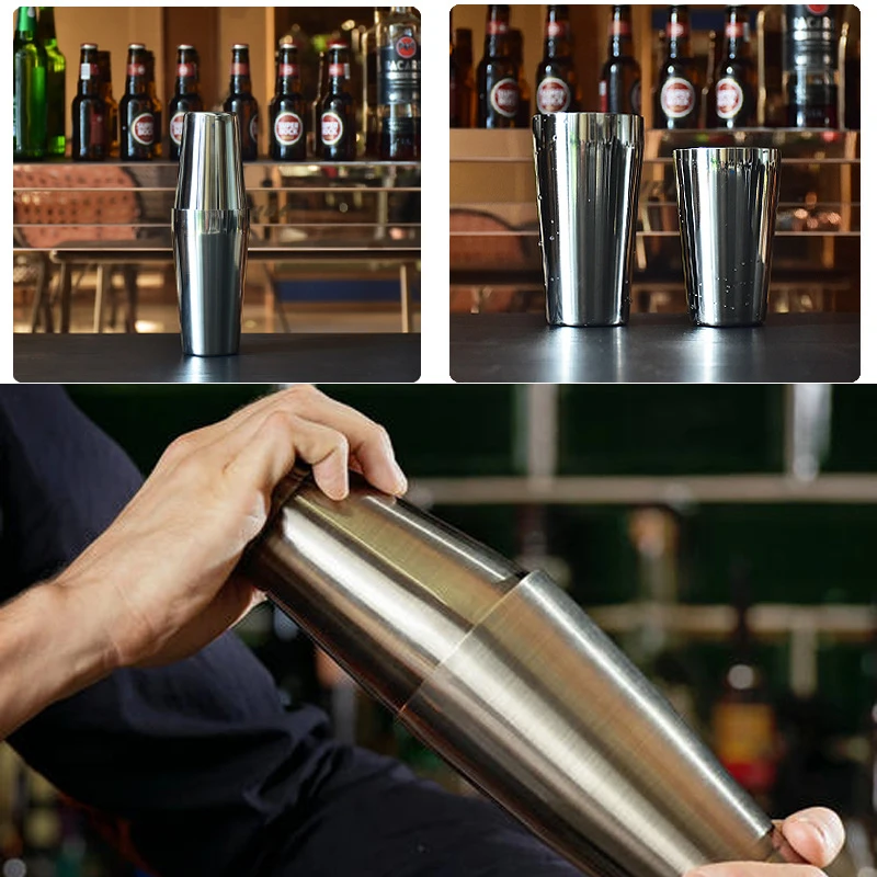 

IYouNice Bartending Kit Cocktail Shaker Set Shakers Stainless Steel 15-Piece Bar Tool Set with Stylish Stand Wholesale