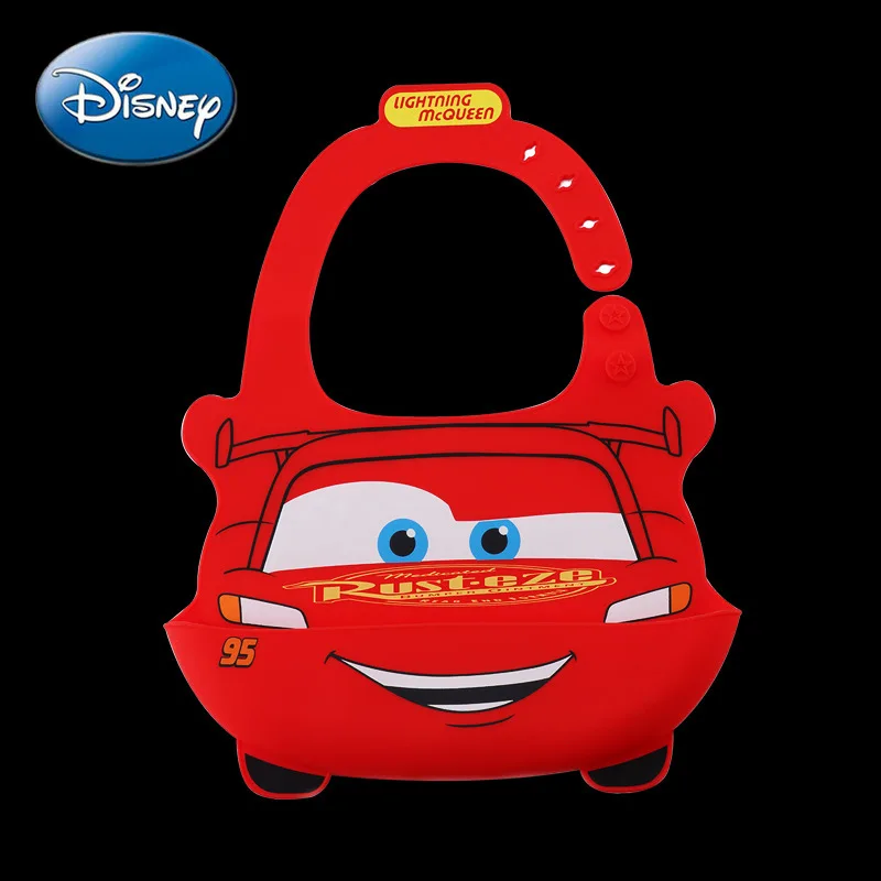 

Disney Mickey Mouse Minnie Children's Eating Bib Bib Super Soft Silicone Waterproof Meal Pocket Feeding Bib