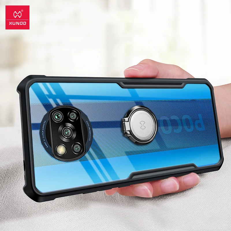 Оригинальный чехол для телефона XUNDD Xiaomi Poco X3 Прозрачный бампер подушка